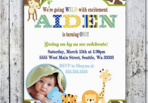 Animal 1st Birthday Invitations 17 Safari Birthday Invitations Design Templates Free