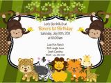 Animal 1st Birthday Invitations 17 Safari Birthday Invitations Design Templates Free