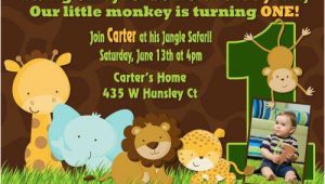 Animal 1st Birthday Invitations 17 Safari Birthday Invitations Design Templates Free