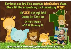 Animal 1st Birthday Invitations 17 Safari Birthday Invitations Design Templates Free