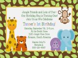 Animal 1st Birthday Invitations Safari themed Baby Shower Invitations Eysachsephoto Com