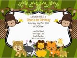 Animal Birthday Invites 17 Safari Birthday Invitations Design Templates Free