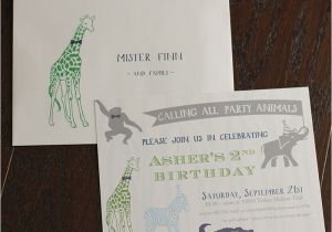 Animal Birthday Invites Party Animal Birthday Invitation Blush Paperie