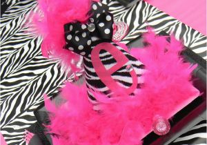 Animal Print Birthday Decorations Hot Pink and Zebra Print Birthday Party Ideas Photo 1 Of