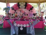 Animal Print Birthday Decorations Minnie Mouse and Zebra Print Birthday Party Ideas Photo