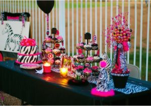 Animal Print Birthday Decorations This Sweet 16 Has Zebra Print Written All Over It B