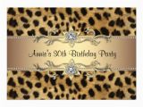 Animal Print Birthday Party Invitations Cheetah Print Birthday Party Invitation