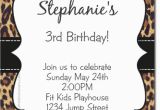 Animal Print Birthday Party Invitations Cheetah Print Invitation orderecigsjuice Info