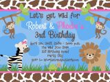Animal Print Birthday Party Invitations Free Birthday Party Invitation Templates Free Invitation