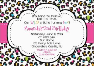 Animal Print Birthday Party Invitations Items Similar to Animal Print Rainbow Invitation