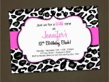 Animal Print Birthday Party Invitations Lighting