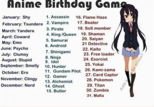 Anime Birthday Meme Anime Birthday Game by Recyclebin Meme Center