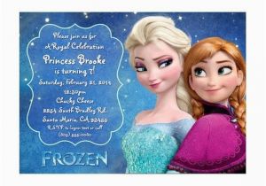 Anna and Elsa Birthday Invitations Disney Frozen Birthday Party Invitation Elsa Anna