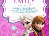 Anna and Elsa Birthday Invitations Disney Frozen Invitation Frozen Invitation Elsa and Anna