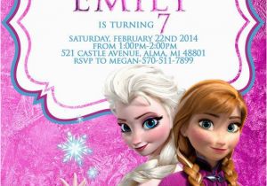 Anna and Elsa Birthday Invitations Disney Frozen Invitation Frozen Invitation Elsa and Anna