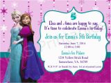 Anna and Elsa Birthday Invitations Elsa and Anna Frozen Birthday Party Invitation by