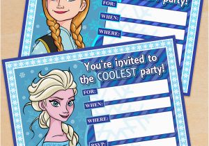 Anna and Elsa Birthday Invitations Free Printable Frozen Elsa and Anna Birthday Party Invitations