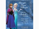 Anna and Elsa Birthday Invitations Frozen Anna and Elsa Snowflake Birthday Invitation 4 25 Quot X