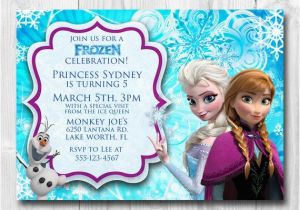 Anna and Elsa Birthday Invitations Frozen Birthday Invitation Queen Elsa Princess Anna