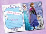 Anna and Elsa Birthday Invitations Frozen Elsa and Anna Birthday Invitation