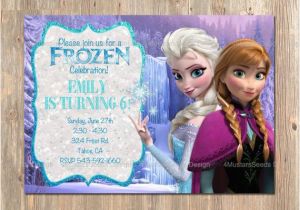 Anna and Elsa Birthday Invitations Items Similar to Frozen Birthday Invitation Elsa Anna
