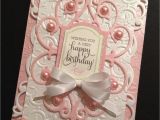 Anna Griffin Birthday Card Kit Shabby Sweet Pink Birthday Card with Floral Anna Griffin