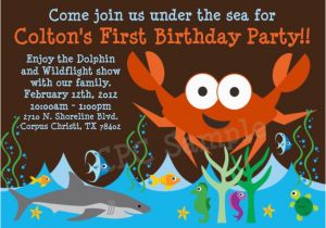 Aquarium Birthday Party Invitations 17 Images About Aquarium theme Party On Pinterest