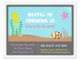 Aquarium Birthday Party Invitations Colourful Aquarium Kids Birthday Party Invitations Zazzle