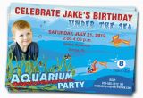 Aquarium Birthday Party Invitations Items Similar to Aquarium Birthday Party Invitation Under