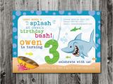 Aquarium Birthday Party Invitations Pool Party Beach Bash Aquarium Party Custom by