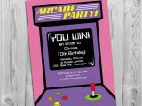 Arcade Birthday Invitations Arcade Party Invitation Digital Printable Invite for Girls