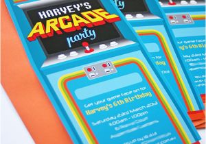 Arcade Birthday Invitations Kara 39 S Party Ideas Arcade Video Game Pac Man sonic Mario