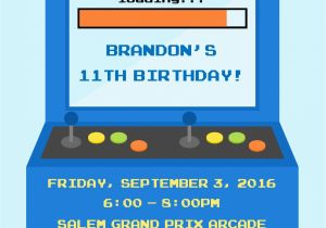 Arcade Birthday Party Invitations American Ninja Warrior Birthday Invitation