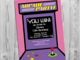 Arcade Birthday Party Invitations Arcade Party Invitation Digital Printable Invite for Girls