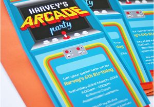 Arcade Birthday Party Invitations Kara 39 S Party Ideas Arcade Video Game Pac Man sonic Mario