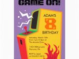 Arcade Birthday Party Invitations Personalized Arcade Game Invitations Custominvitations4u Com