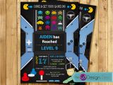 Arcade Birthday Party Invitations Video Game Birthday Party Invitation Arcade Game Birthday