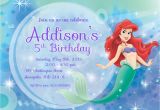 Ariel Birthday Invitations Printable 8 Best Images Of Free Printable Mermaid Invitation