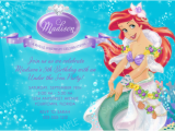 Ariel Birthday Invitations Printable Ariel Birthday Invitations Ideas Bagvania Free Printable