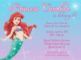 Ariel Birthday Invitations Printable Little Mermaid Printable Birthday Invitations