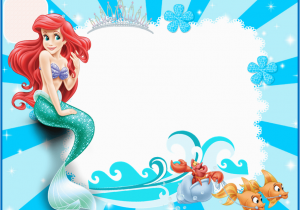 Ariel Birthday Invitations Printable the Little Mermaid Free Printable Invitations Cards or