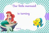 Ariel Birthday Invitations Printable Updated Free Printable Ariel the Little Mermaid