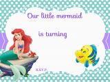 Ariel Birthday Invitations Printable Updated Free Printable Ariel the Little Mermaid