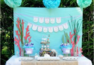 Ariel Birthday Party Decoration Ideas Kara 39 S Party Ideas Ariel the Little Mermaid 5th Birthday