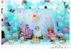 Ariel Birthday Party Decoration Ideas Little Mermaid Party Little Wish Parties