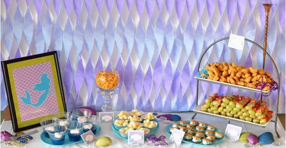 Ariel Birthday Party Decoration Ideas the Little Mermaid Ariel Birthday Party Ideas Food