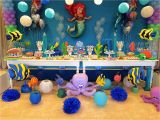 Ariel Birthday Party Decoration Ideas the Little Mermaid Birthday Party Decorations A Pequena