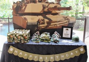 Army Birthday Party Decorations Kara 39 S Party Ideas Military toy soldier Birthday Party