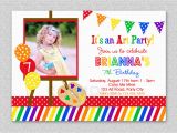 Art themed Birthday Party Invitations How to Make Art Party Invitations Free the Art themed