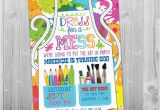 Art themed Birthday Party Invitations Painting Party Invitation Art Party Invitation Art Birthday